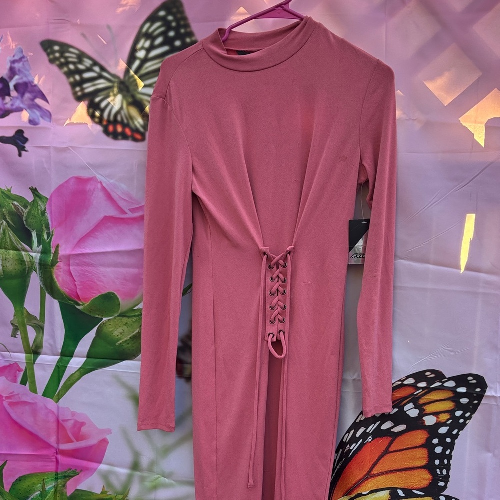 Project RUNWAY Pink Long Sleeve Dress